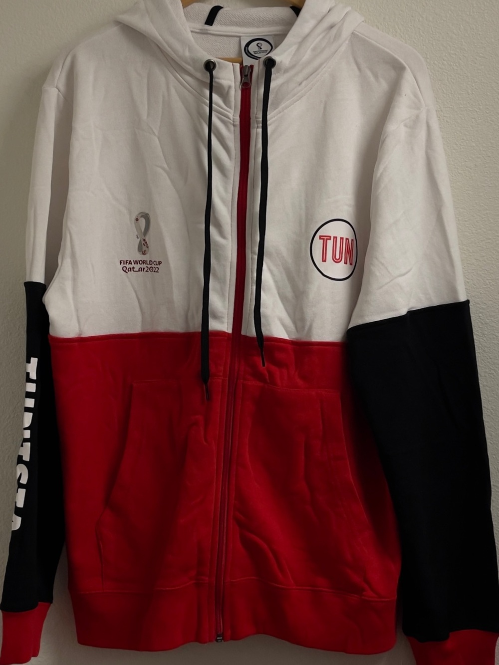 FIFA World Cup Qatar 2022 Tunisia TUN Full Zip Hoodie